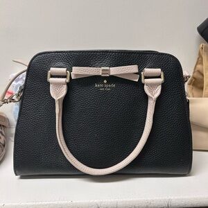 Kate Spade Black and Cream Women's Bag Crossbody